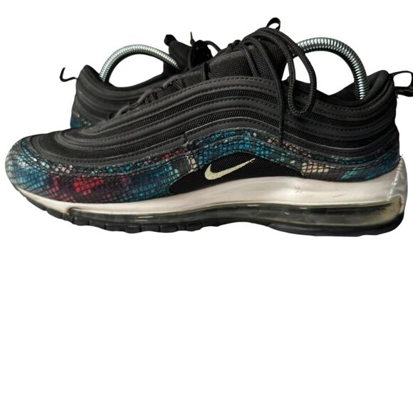Nike Air Max 97 Rainbow Snake Athletic Sneakers Women Size 11 Colorful Punk - Picture 3 of 7